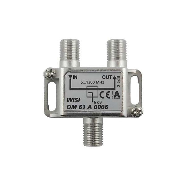 WISI Abzweiger 1f. 5-1300MHz,6dB Cl.A DM 61 A 0006
